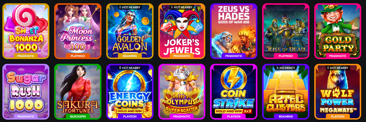 Hot Games — Top Slots bei HiSpin