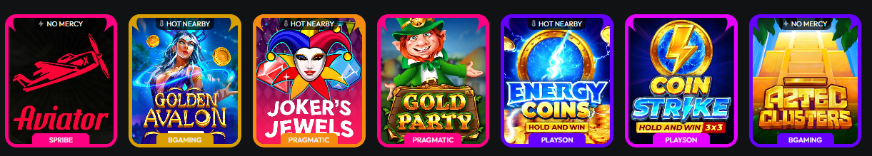 Top Games bei HiSpin